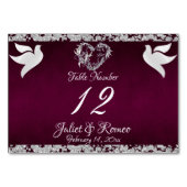 Table Doves, Coeur et Parties scintillant - Numéro de ta (Dos)