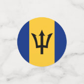 Table Drapeau Barbade Confetti (Petit recto)