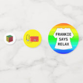 table du parti des années 80 confetti 80 parti des (Derrière)