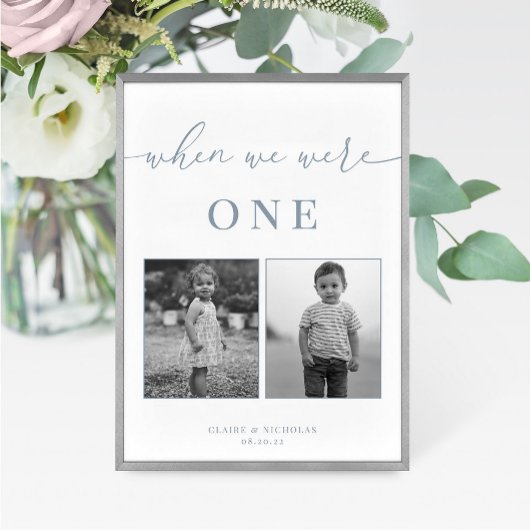 Table Dusty Blue Modern Elegant Mariage Age Numéro de ta