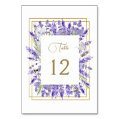 Table Dusty Lavender Elegant Purple Mariage Numéro de ta (Dos)