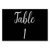 Table Élégant mariage de calligraphie noire numéro de ta (Devant)