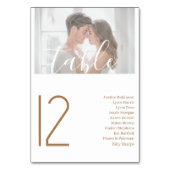 Table Élégant Mariage photo Tableau blanc Numéro de tabl (Par défaut)