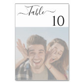 Table Élégant Script de verdure Numéro de tableau photo (Par défaut)