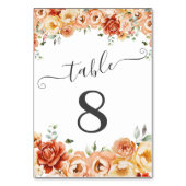 Table Elégante Pêche, Orange Peonies Florale Numéro de t (Par défaut)