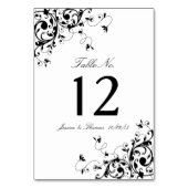 Table Élégantes perles noir et blanc Mariage Numéro de t (Par défaut)