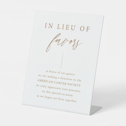 Table En Lieu Et Place Des Faveurs Mariage Or Signe De D (Recto)