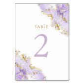 Table encre lavande Numéro de tableau 2 (Dos)