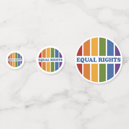 Table Equal Rights confetti (Devant)