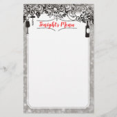 Table et vin menu dégustation papeterie en-tête (Devant)