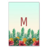 Table Été Tropical Pineappa Leaf Floral Numéro de tablea (Dos)