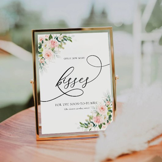 Table Ethereal Blush Invité Combien de Baisers Signe