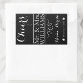 table étiquette bouteille de vin de mariage sur me (Sac)