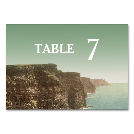 Table Falaises de Mariage irlandais de Moher Numéro de t (Devant)