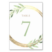 Table fausse feuille et feuilles verts Numéro de tableau (Dos)