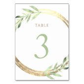 Table fausse feuille et feuilles verts Numéro de tableau (Dos)
