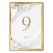Table Faux or feuille marbre moderne mariage numéro de t (Par défaut)
