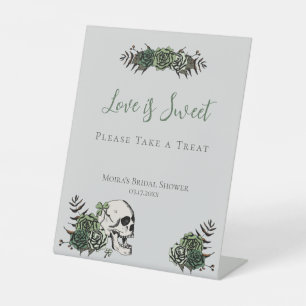 Table Favors de mariage irlandais Roses Crâne Gris Signe