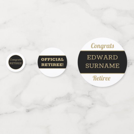 Table Festive Retraite Party Confetti (Devant)