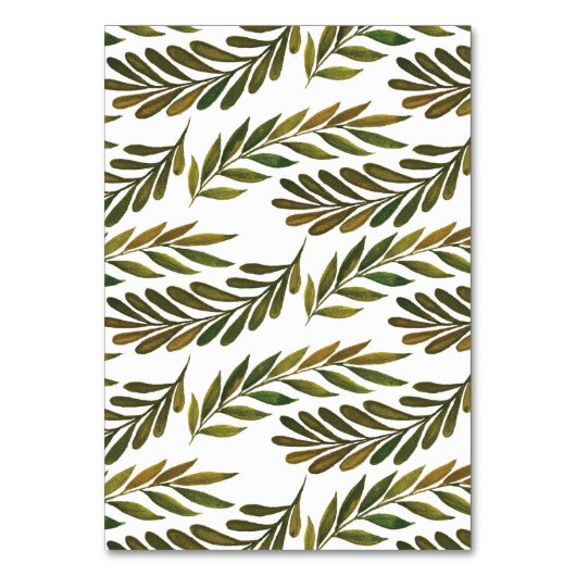 Table Feuilles peints à la main Numéro de tableau (Dos)