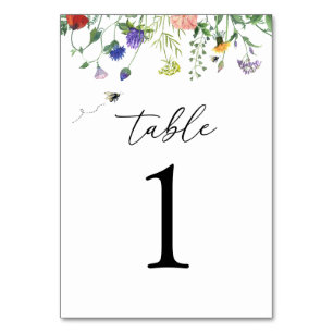 Table Fleur sauvage et abeilles Numéro de tableau