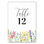 Table Fleur sauvage Mariage Fleur de prairie Numéro de t (Par défaut)