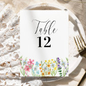 Table Fleur sauvage Mariage Fleur de prairie Numéro de t