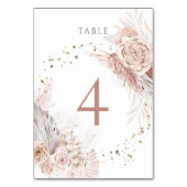Table fleurs de boho d'aquarelle Tableau Numéro 4 (Par défaut)