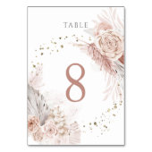 Table fleurs de boho d'aquarelle Tableau Numéro 8 (Par défaut)