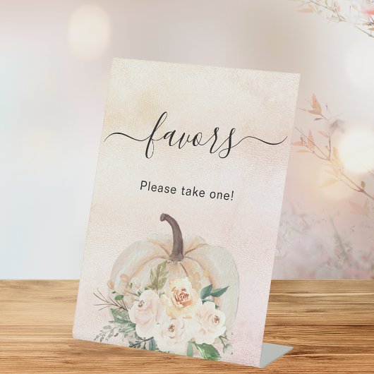 Table Fleurs de citrouille favorisent le signe