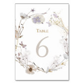 Table fleurs de prairie Tableau Numéro 6 (Dos)