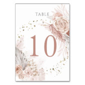 Table fleurs de saumons d'aquarelle Numéro de tableau 10 (Dos)