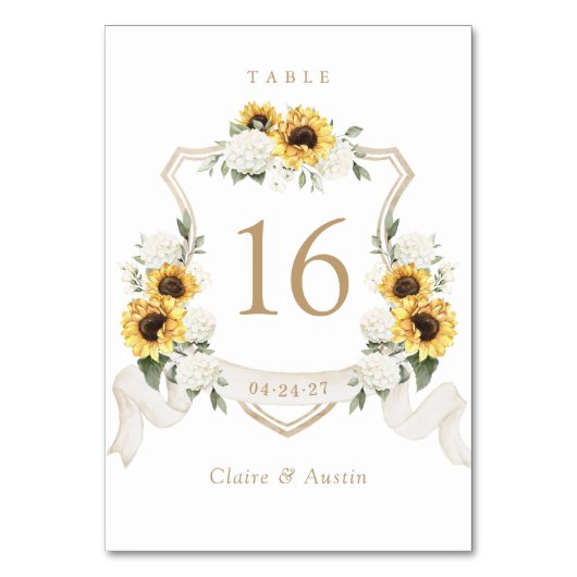 Table Fleurs de soleil florales Hydrangea Crest Numéro d (Par défaut)