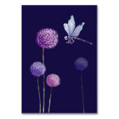 Table Fleurs violettes Numéro de tableau (Dos)