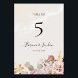 Table Floral flush moderne | Numéro de tableau aquarelle<br><div class="desc">Ce fleuron moderne | aquarelle numéro de table est parfait pour votre élégant boho luxe rose or, sauge vert, rose vif mariage. Le design se compose d'un cadre en feuille d'or ou d'un bouquet avec une tourbe rustique de printemps de pêche rouge, une fleur succulente à l'aquarelle géante classique, une...</div>