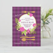 Table Florale Réglage Répétition Dîner Invitation (Debout devant)