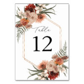Table Florales Rustiques Terre & Champagne Numéro de tab (Par défaut)