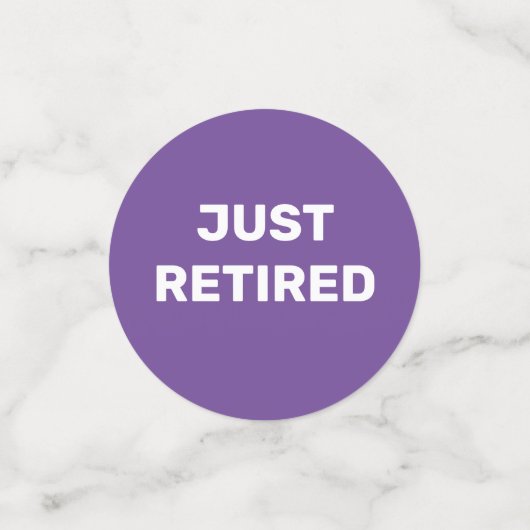 Table Fun Retirement Party Confetti (Petit recto)