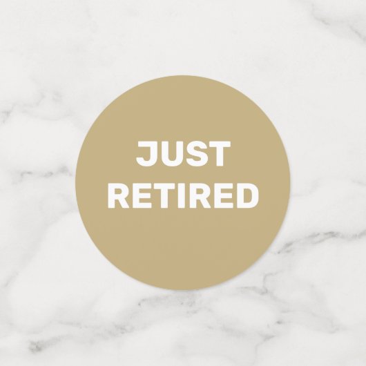 Table Fun Retirement Party Confetti (Petit recto)