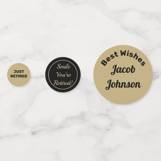 Table Fun Retirement Party Confetti (Devant)