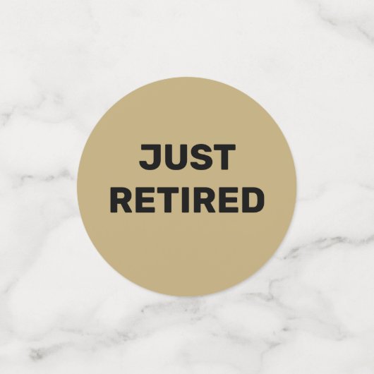 Table Fun Retirement Party Confetti (Petit recto)