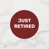 Table Fun Retirement Party Confetti (Petit recto)