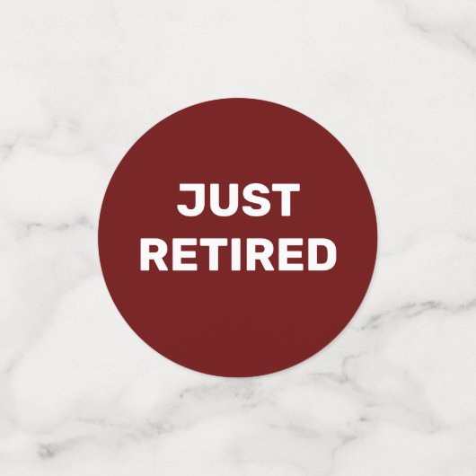 Table Fun Retirement Party Confetti (Petit recto)