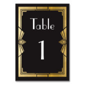 Table Gatsby 1920's Roaring 20s Numéro de tableau Mariag (Dos)