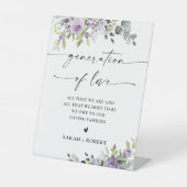 Table Génération Florale Violette Élégante du Signe de l (Recto)