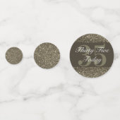 Table glamour personnalisée confetti 35e (Derrière)