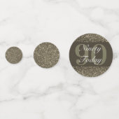 Table glamour personnalisée confetti 90e (Derrière)