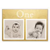 Table Groom de mariée âge d'or personnalisé Numéro de ta (Dos)