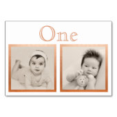 Table Groom de mariée âge personnalisé Rose d'or Numéro (Dos)