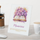 Table Hydrangea Souvenirs avec le signe de mariée (In SItu)